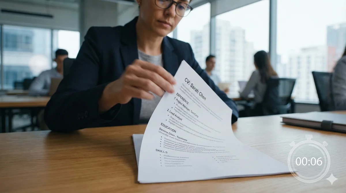 Recruiters Spend 6 to 8 Seconds on Your CV. Here is What They Look For